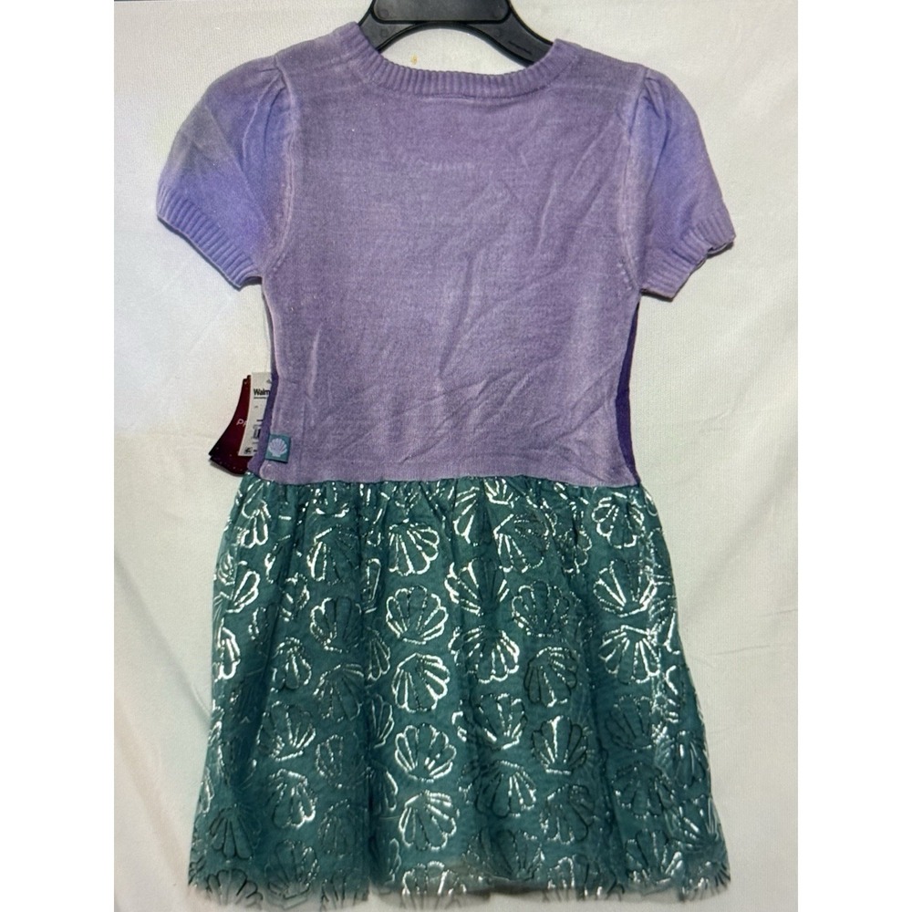 Lot of 2 Disney Princess Ariel Dress Girls Size 6-6X Purple Green NWT - Picture 5 of 5